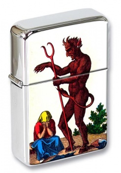 Le Diable (The Devil) Tarot Flip Top Lighter