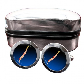 High Dive Round Cufflinks