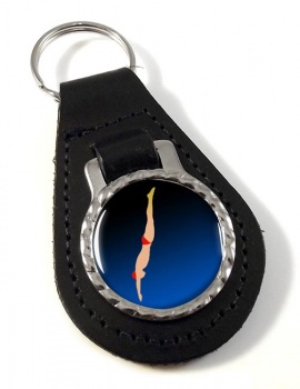 High Dive Leather Key Fob
