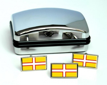 Dorset (England) Flag Cufflink and Tie Pin Set
