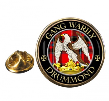 Drummond Scottish Clan Round Pin Badge