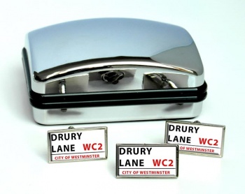 Drury Lane Rectangle Cufflink and Tie Pin Set