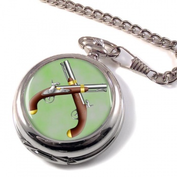 Duelling Pistols Pocket Watch