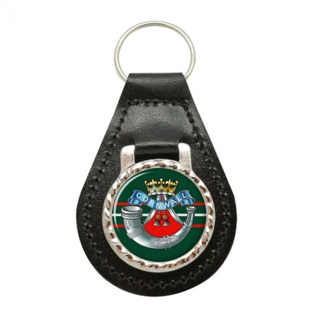 Duke of Cornwall's Light Infantry (DCLI), British Army Leather Key Fob