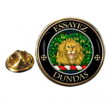 Dundas Scottish Clan Round Pin Badge