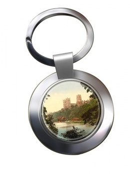 Durham Cathedral Chrome Key Ring