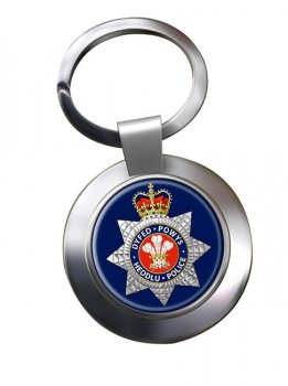Dyfed Powys Police Chrome Key Ring