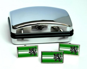 Oost-Vlaanderen (Belgium) Flag Cufflink and Tie Pin Set