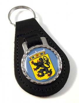 Oost-Vlaanderen (Belgium) Leather Key Fob