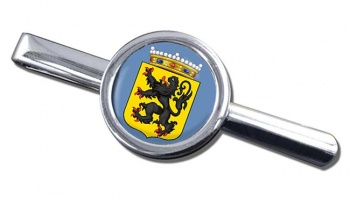 Oost-Vlaanderen (Belgium) Round Tie Clip