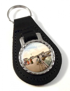East Parade Bognor Sussex Leather Key Fob