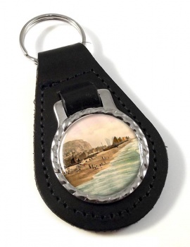 East Cliff Hastings Leather Key Fob