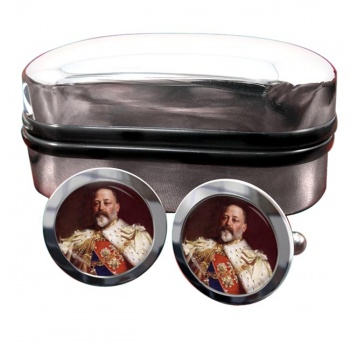 King Edward VII of Great Britain Round Cufflinks