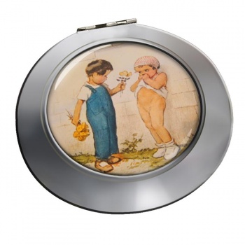 Emotion by Georges Redon Round Mirror