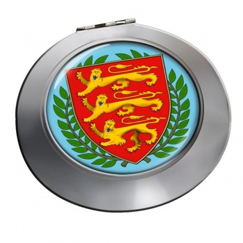 England Round Mirror