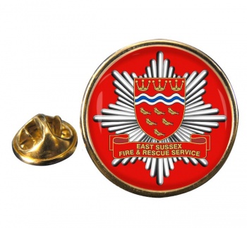 East Sussex Fire and Rescue Round Pin Badge