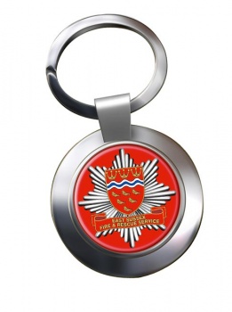 East Sussex Fire and Rescue Chrome Key Ring