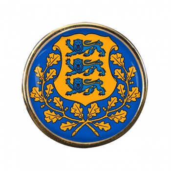 Estonia Eesti Round Pin Badge