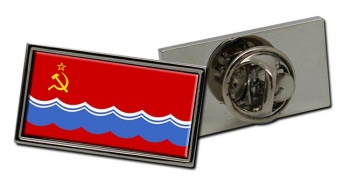 Estonian Soviet Flag Pin Badge