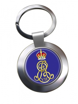 Edward VII monogram Chrome Key Ring