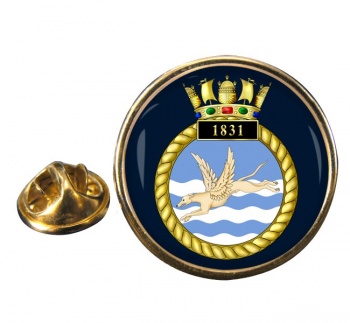 1831 Naval Air Squadron (Royal Navy) Round Pin Badge