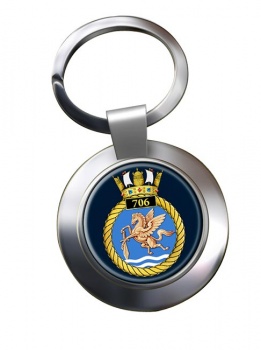 706 Naval Air Squadron (Royal Navy) Chrome Key Ring