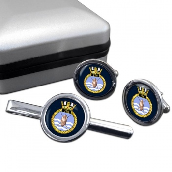 726 Naval Air Squadron (Royal Navy) Round Cufflink and Tie Clip Set