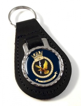 736 Naval Air Squadron (Royal Navy) Leather Key Fob