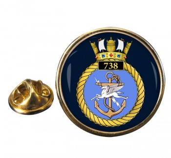 738 Naval Air Squadron (Royal Navy) Round Pin Badge