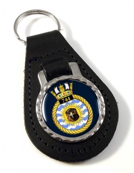 744 Naval Air Squadron (Royal Navy) Leather Key Fob