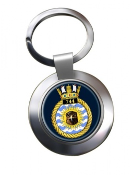 744 Naval Air Squadron (Royal Navy) Chrome Key Ring