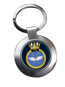 772 Naval Air Squadron (Royal Navy) Chrome Key Ring