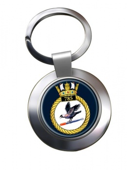 785 Naval Air Squadron (Royal Navy) Chrome Key Ring