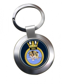 804 Naval Air Squadron (Royal Navy) Chrome Key Ring