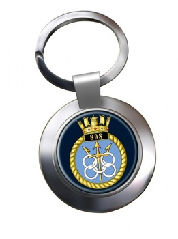 808 Naval Air Squadron (Royal Navy) Chrome Key Ring
