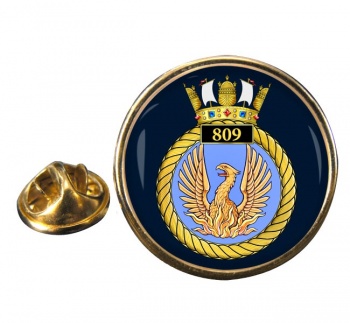 809 Naval Air Squadron (Royal Navy) Round Pin Badge