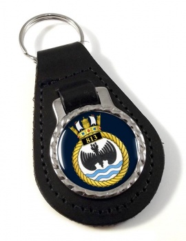 813 Naval Air Squadron (Royal Navy) Leather Key Fob