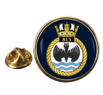 813 Naval Air Squadron (Royal Navy) Round Pin Badge