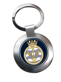 815 Naval Air Squadron (Royal Navy) Chrome Key Ring