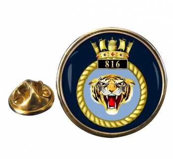816 Naval Air Squadron (Royal Navy) Round Pin Badge