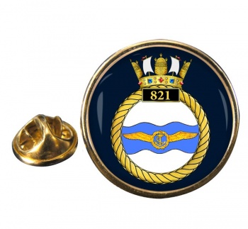 821 Naval Air Squadron (Royal Navy) Round Pin Badge