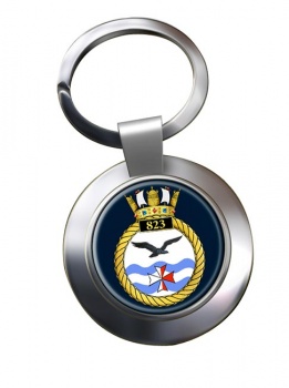 823 Naval Air Squadron (Royal Navy) Chrome Key Ring