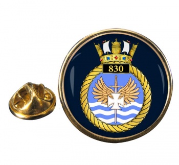 830 Naval Air Squadron (Royal Navy) Round Pin Badge