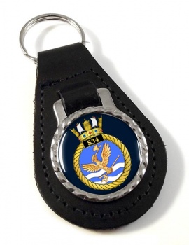 834 Naval Air Squadron (Royal Navy) Leather Key Fob