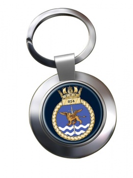 854 Naval Air Squadron (Royal Navy) Chrome Key Ring
