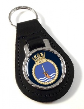 857 Naval Air Squadron (Royal Navy) Leather Key Fob
