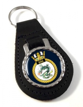 886 Naval Air Squadron (Royal Navy) Leather Key Fob