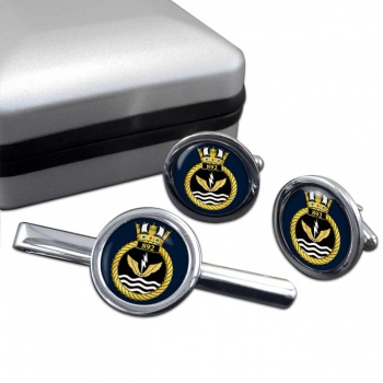 892 Naval Air Squadron (Royal Navy) Round Cufflink and Tie Clip Set
