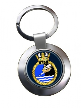893 Naval Air Squadron (Royal Navy) Chrome Key Ring
