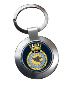 898 Naval Air Squadron (Royal Navy) Chrome Key Ring